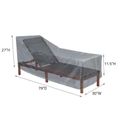 Summerset Shield Chaise Lounge Cover Ultimate Protection for Your Outdoor Furniture Large Mercury