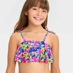Girls' 'Summer Blossom' Floral Printed Bikini Set - Cat & Jack&trade;