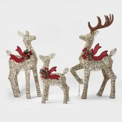 3pk Deer Family Christmas Novelty Sculpture Light - Wondershop&trade;