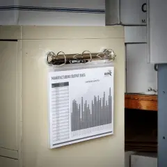 Avery  Magnetic Hanging Binder Rings, 3 Ring Binder, 1.5" Slant Rings, Holds 375 Sheets (77715)