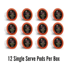 Bones Coffee Company Highland Grog Butterscotch Caramel 12 ct Single-Serve Bones Cups Coffee Pods Compatible with Keurig Coffee Maker