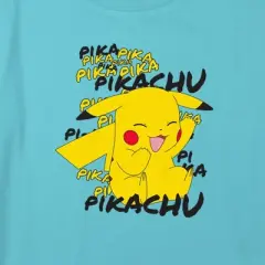 Girl's Pokemon Pikachu Pika Pika Laughing Crop Top T-Shirt