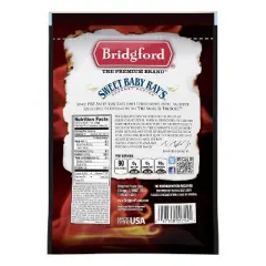 Bridgford Sweet Baby Ray&rsquo;s Beef Jerky Sweet Teriyaki 6.2 oz - High Protein Beef Jerky Teriyaki for On the Go Snacking and Busy Lifestyles
