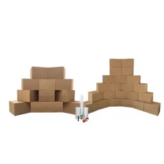 UBMOVE Smart Moving Bigger Boxes Kit #3- 34 Moving Boxes, and Packing Supplies