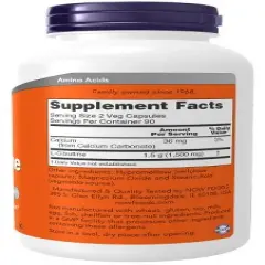 L-Citrulline 750 mg by Now Foods  -  180 Capsule
