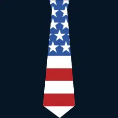 Design By Humans July 4th Patriotic American Flag Tie By FreshDressedTees Tank Top