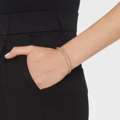 14K Gold Plated Cubic Zirconia Tennis Bracelet - A New Day&trade;