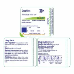 Graphites 30X by Boiron Homeopathic Single Medicine For First Aid  -  80 Pellet