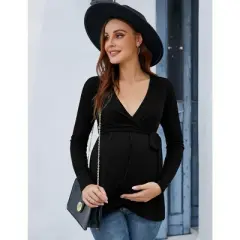 LXT- Maternity Shirts Maternity Tops Pregnancy Tunic Top