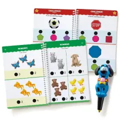 Educational Insights Hot Dots Jr. Let's Master Pre-K Math Set with Ace - The Talking, Teaching Dog Pen