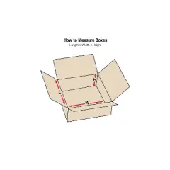 Box Partners Flat Corrugated Boxes 14" x 14" x 2" Kraft 25/Bundle 14142