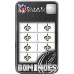 MasterPieces Officially Licensed NFL New Orleans Saints 28 Piece Dominoes Game for Adults
