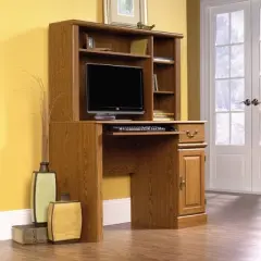 Orchard Hills Computer Desk with Hutch Gray - Sauder