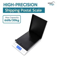 Smart Weigh All in 1 Accurate  Digital Shipping Postal Scale 66LB/0.1oz Silver