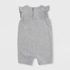 Levi's&reg; Baby Girls' Ruffle Sleeve Romper - Light Gray Heather
