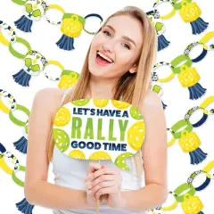 Big Dot of Happiness Let&rsquo;s Rally - Pickleball - Banner and Photo Booth Decorations - Birthday or Retirement Party Supplies Kit - Doterrific Bundle