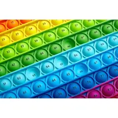 Hand2Mind Hundreds Board Sensory Bubble Popper: Teaching Aid for Toddlers & Preschool, Fabric Material, 5 Pieces