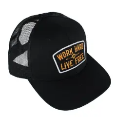 Ariat Men's Work Hard Live Free Mesh Back Trucker Hat