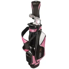 Golf Girl Junior Girls Golf Set V3 with Pink Clubs and Bag, Right Hand