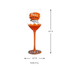 Evergreen Denver Broncos, 17oz Boxed Stemware