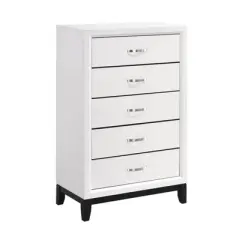 NicBex Classic 5-Drawer Dresser,Stylish Tall Dressers with Metal Handles,Chest of Drawers for Bedroom,Living Room,Hallway,Bedroom Furniture