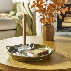 Ceramic Taper Candle Holder Sour Cream - Hearth & Hand&trade; with Magnolia
