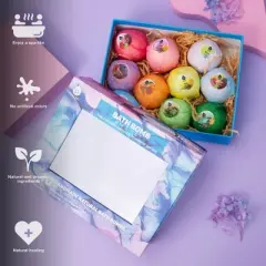 Pursonic 10 Pcs of Handmade, Natural and Organic Bath Bombs