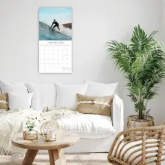 2026 Square Wall Calendar, Surf Life, 16-Month Lifestyles Theme with 180 Reminder Stickers (12x12 In)