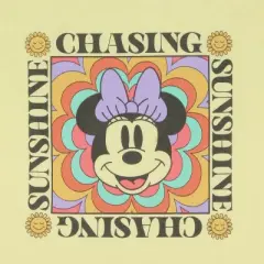 Disney Girl's Minnie Mouse Chasing Sunshine Cropped Crewneck Sweatshirt