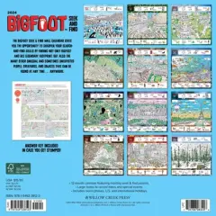 Willow Creek Press 2024 Wall Calendar 12"x12" Bigfoot Seek & Find