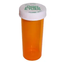 ColorSafe 8 Dram Amber Vial with Reversible Cap (RC)