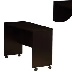 Stylish desk with Spacious Display Top Dark Brown - Benzara
