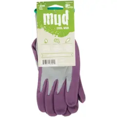 Mud Gloves Cool  Women's Medium Nylon Lilac Garden Glove 022ML/M