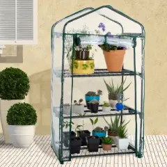 Nature Spring 3-Tier Mini Garden Greenhouse