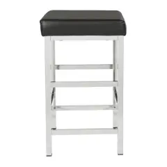 26" Chrome Backless Counter Height Barstool - OSP Home Furnishings	