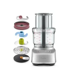 Breville Paradice 9 Cup Food Processor Brushed Stainless Steel: Dicing Kit, Mini Chopper, Baby Food Maker, 2 Speeds