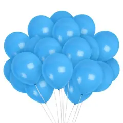 Treasures Gifted Light Blue Balloons - 12 Inch Latex Balloons - 100 Pack