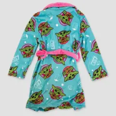 Girls' LEGO Star Wars: The Mandalorian Robe & Slipper Pajama Set - Turquoise Blue