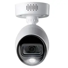 Lorex Wired 4K Ultra HD Active-Deterrence Security Camera, White