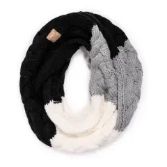 MUK LUKS Women's Colorblock Infinity Scarf