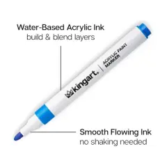 KINGART Acrylic Paint Markers 24 Colors
