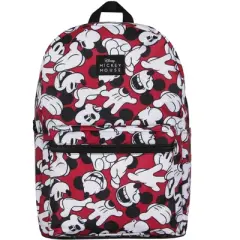 Disney Mickey Mouse Backpack Vintage Character Sublimated Laptop Travel Backpack Black