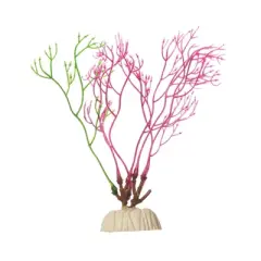 GloFish Red Fluorescent under Blue LED Light Algae Plant Aquarium Decor