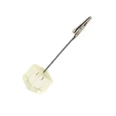 Unique Bargains Office Cube Design Desk Desktop Photo Card Memo Clip Holder Clear 1 Pc