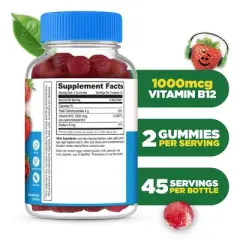 Lifeable - Sugar Free - Vitamin B12 - Kids - 90 Gummies