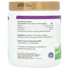 NaturVet Calcium-Phosphorus + Vitamin D, For Dogs, 1 lb (453 g)