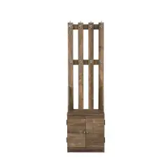 Sanuye Hall Tree Weathered Oak - Acme Furniture