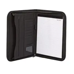 Smead Padfolio, Zipper Closure, Letter Size, Black (85845)
