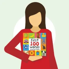 First 100 Words (Bright Baby Series) First Edition by Roger Priddy (Board Book)