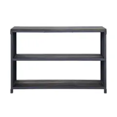 32" Cargo Bookcase Weathered Oak/Gunmetal Finish - Acme Furniture